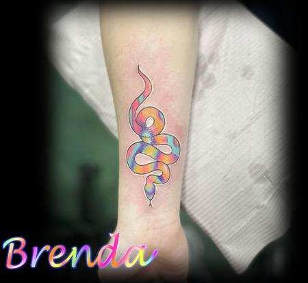 Brenda Kaye - rainbow snake 